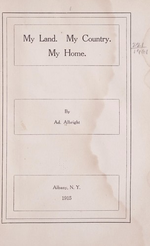 Cover for My land