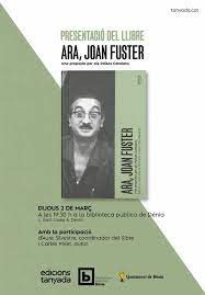 Cover for Ara, Joan Fuster