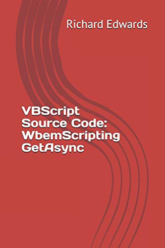 Cover for VBScript Source Code