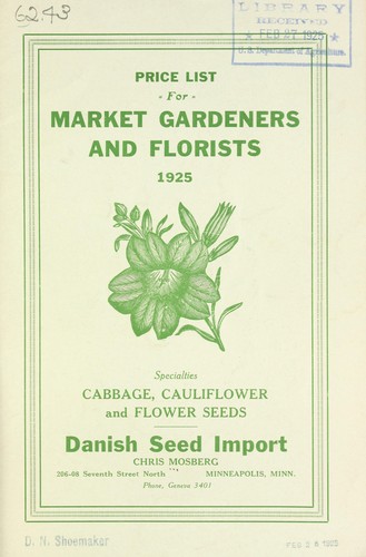 Cover for Seed annual for 1925