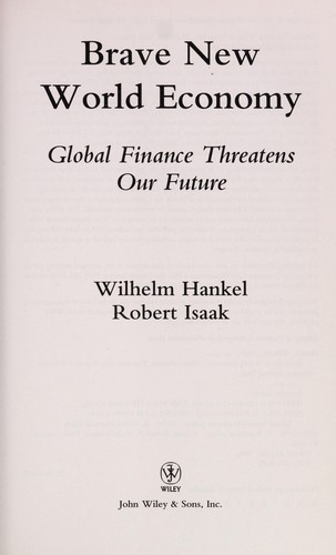 Cover for Brave New World Economy