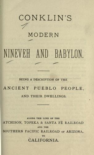 Cover for Conklin's modern Ninevah and Babylon