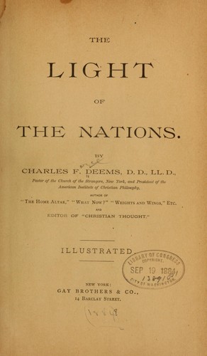 Cover for The Light of the nations.