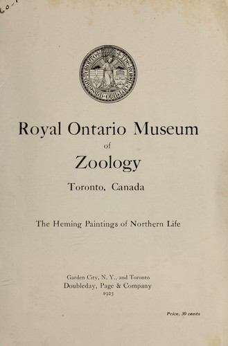 Cover for The Heming paintings of northern life