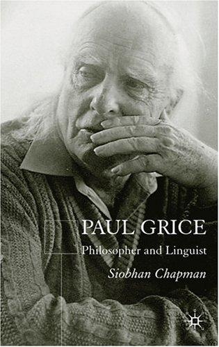Cover for Paul Grice, Philosopher and Linguist