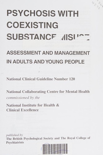 Cover for Psychosis with Coexisting Substance Misuse