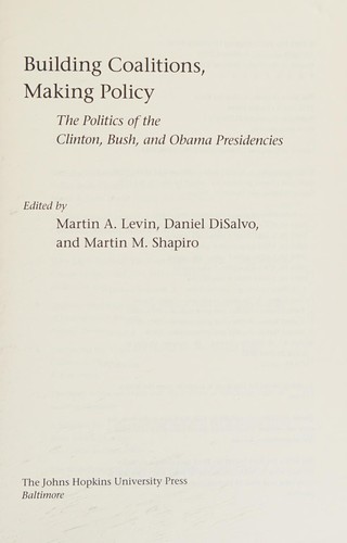 Cover for The politics of coalition building