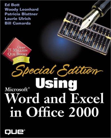 Cover for Special edition using Microsoft Word and Excel 2000