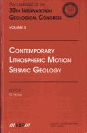 Cover for Contemporary Lithosphertic Motion in Seismic Geology