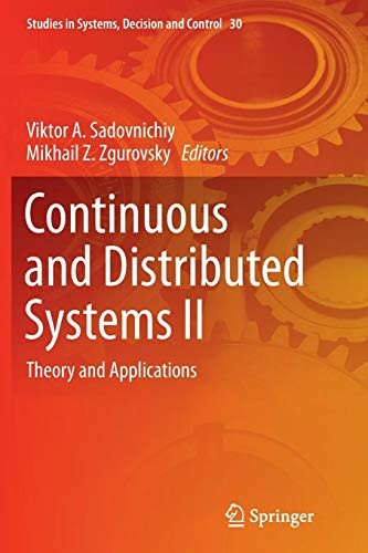 Cover for Continuous and Distributed Systems II