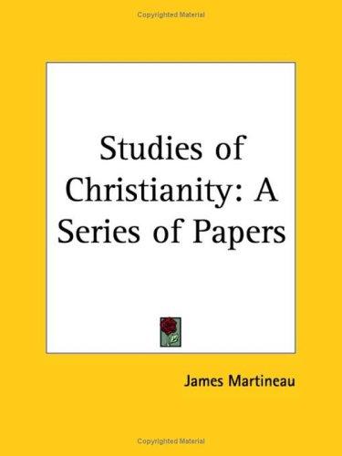 Cover for Studies of Christianity