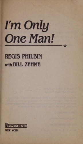 Cover for I'm only one man!