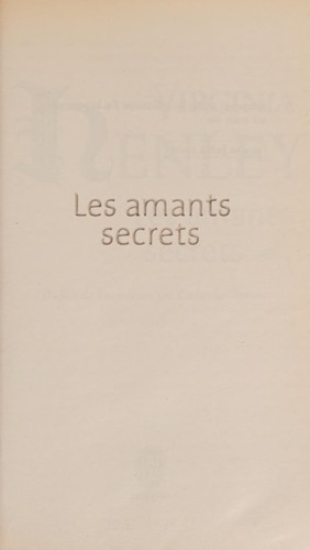 Cover for Les amants secrets