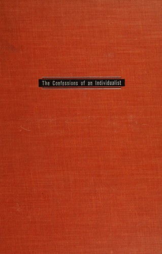 Cover for The confessions of an individualist