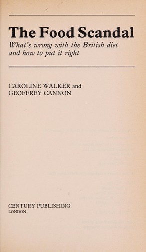 Cover for The food scandal