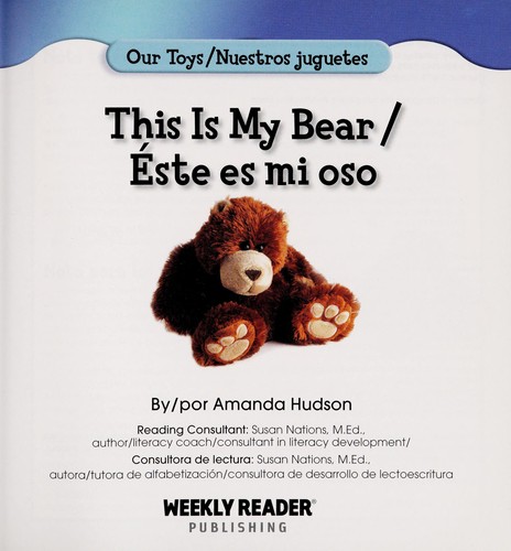 Cover for This is my bear =