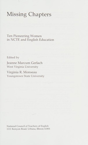 Cover for Missing Chapters