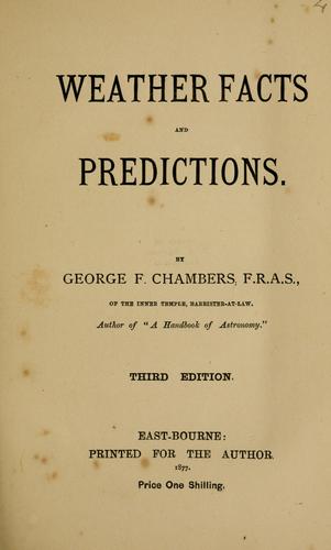 Cover for Weather facts and predictions