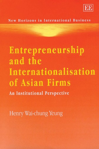 Cover for Entrepreneurship and the internationalisation of Asian firms