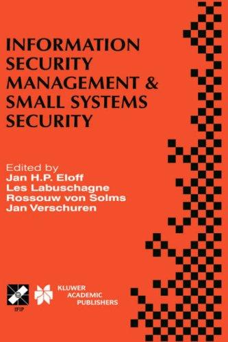 Cover for Information Security Management & Small Systems Security (IFIP International Federation for Information Processing)