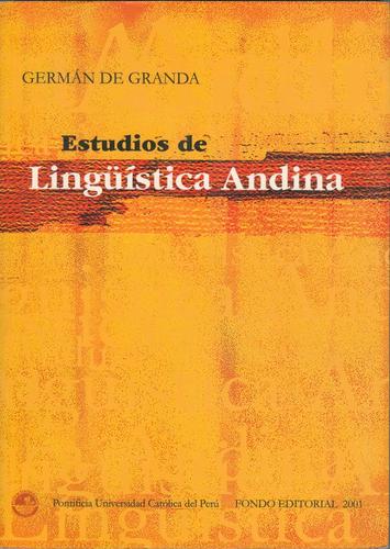Cover for Estudios de lingüística andina