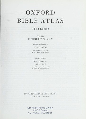 Cover for Oxford Bible atlas