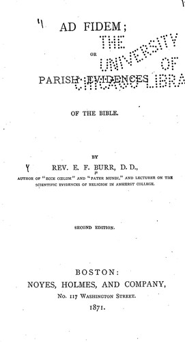 Cover for Ad fidem