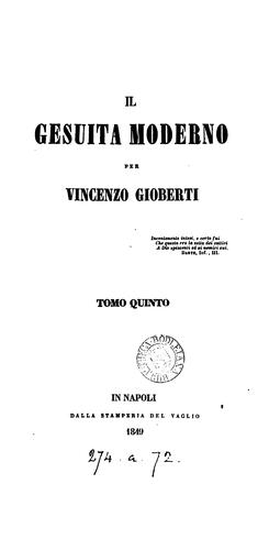 Cover for Il Gesuita moderno