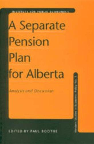 Cover for A Separate Pension Plan for Alberta