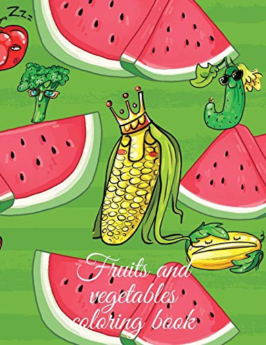 Cover for Fruits and vegetables coloring book