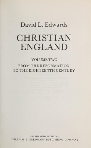Cover for Christian England