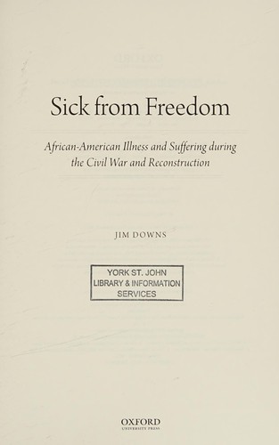 Cover for Sick from freedom