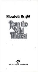 Cover for Reap the wild harvest