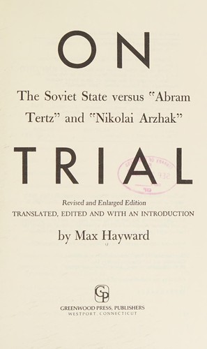 Cover for On Trial: