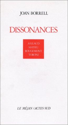 Cover for Dissonances