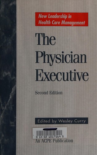 Cover for The physician executive