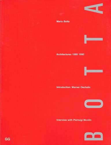 Cover for Mario Botta, architectures 1980-1990