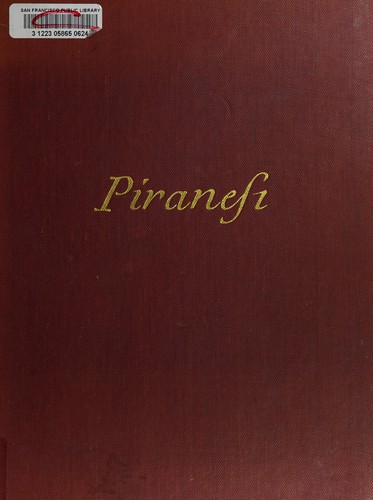 Cover for Giovanni Battista Piranesi
