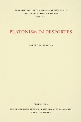 Cover for Platonism in Desportes
