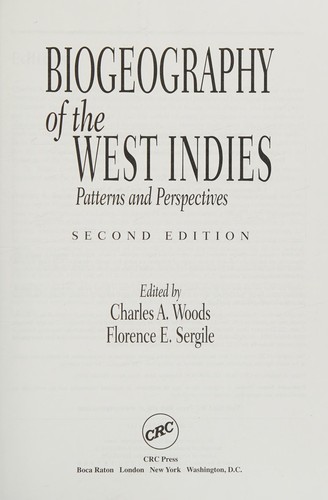 Cover for Biogeography of the West Indies