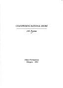 Cover for Unanswering rational shore