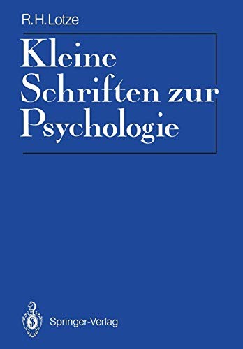 Cover for Kleine Schriften zur Psychologie