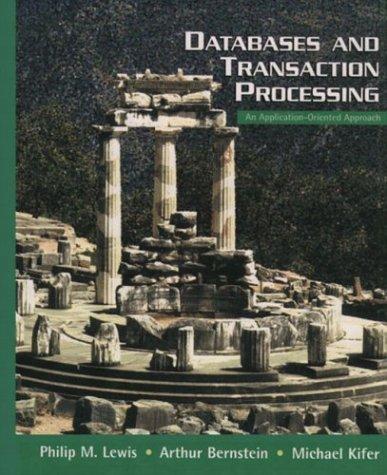 Cover for Databases and Transaction Processing