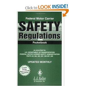Cover for Federal motor carrier safety regulations handbook