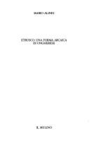 Cover for Etrusco: una forma arcaica di ungherese