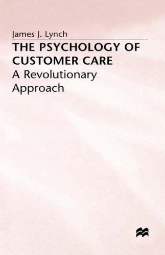 Cover for The psychology of customer care