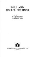 Cover for BALL AND ROLLER BEARINGS