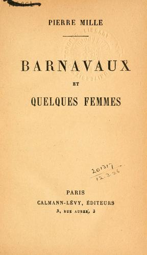 Cover for Barnavaux et quelques femmes.