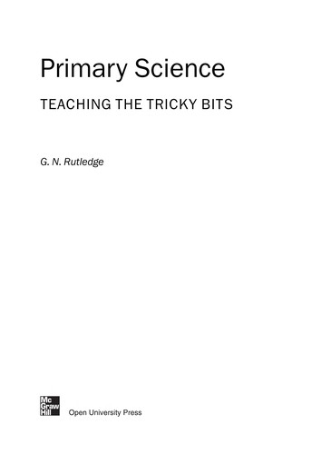 Cover for Primary science