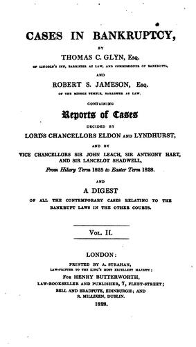 Cover for Cases in Bankruptcy
